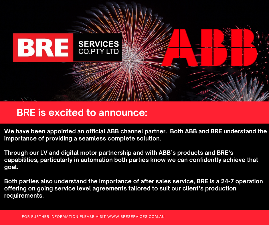 bre appointed an official ABB channel partner